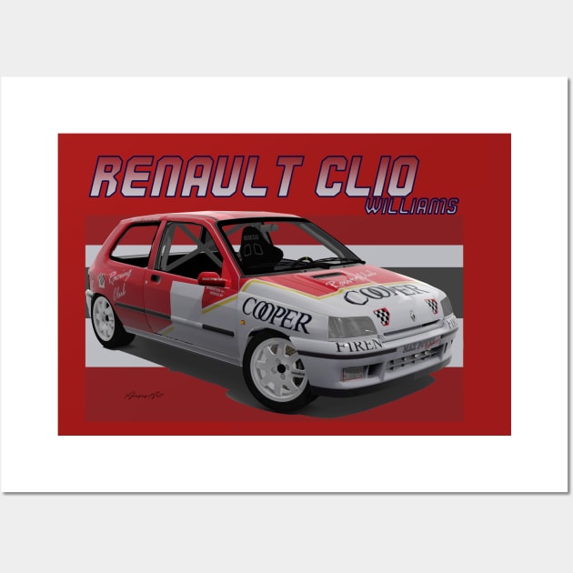 Renault Clio Williams Wall Art by PjesusArt